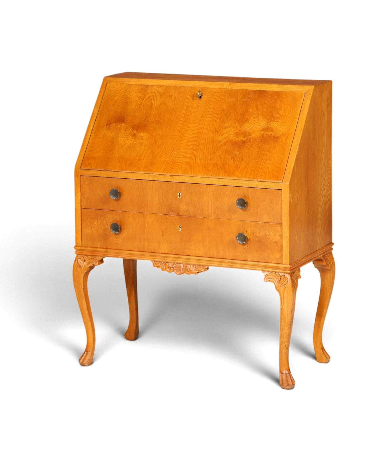Wunderschöner Sekretär Chippendale Stil Antik um 1940 Büro Kommode Schreibkommode