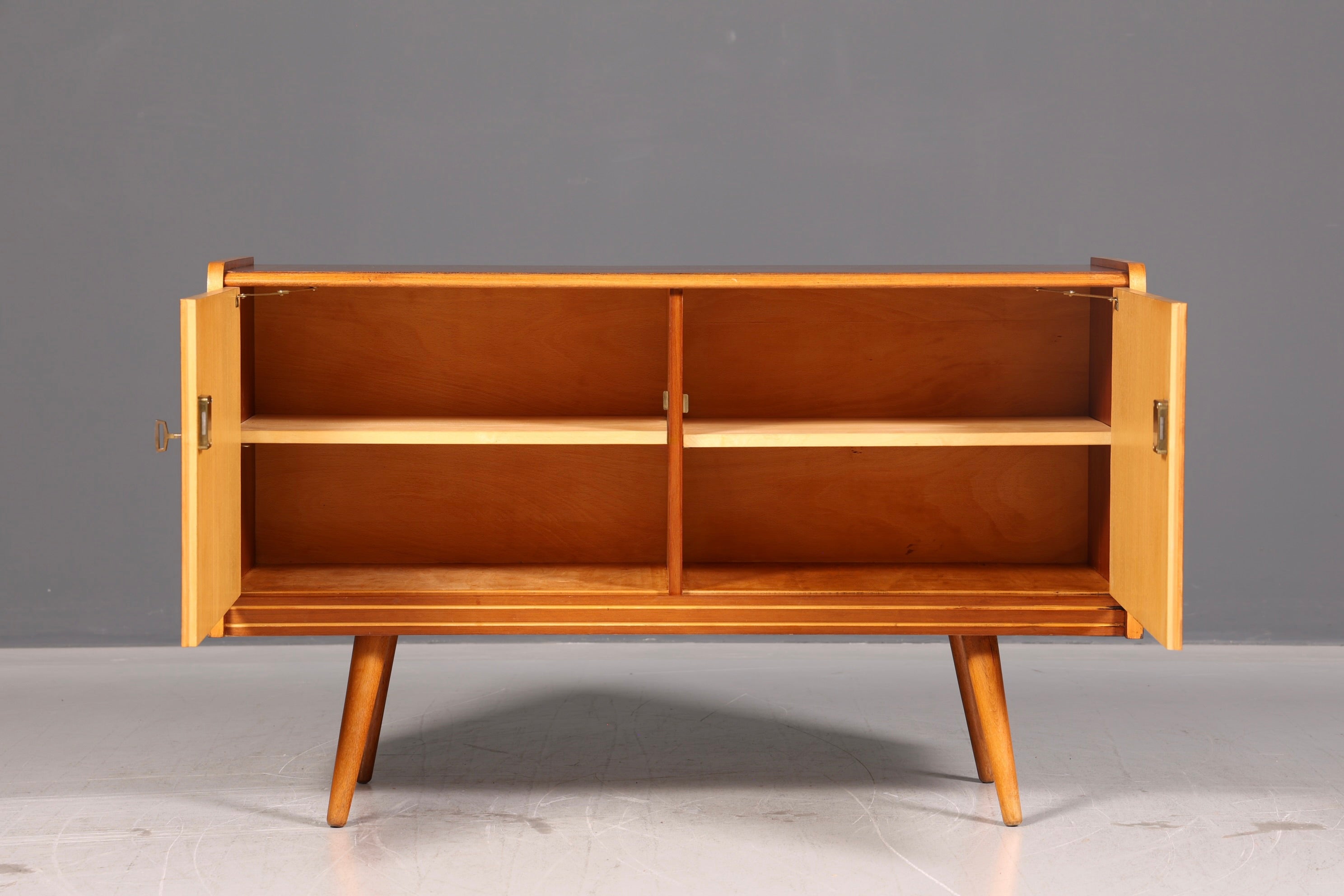 Wunderschöner Mid Century Schrank Vintage Sideboard Retro Flur Kommode 60s Holz