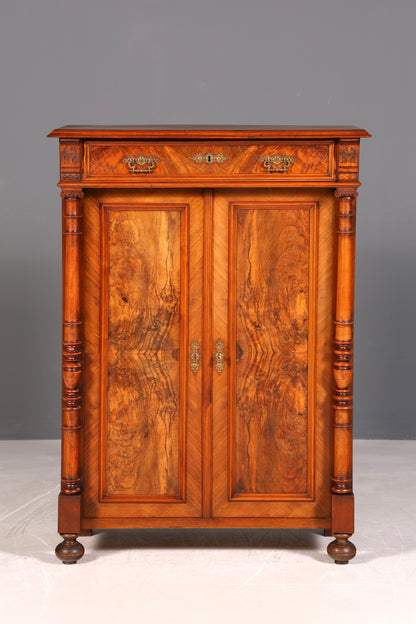 G108 Finish Traumhaftes Gründerzeit Vertiko Jugendstil Schrank Antik Highboard Kommode