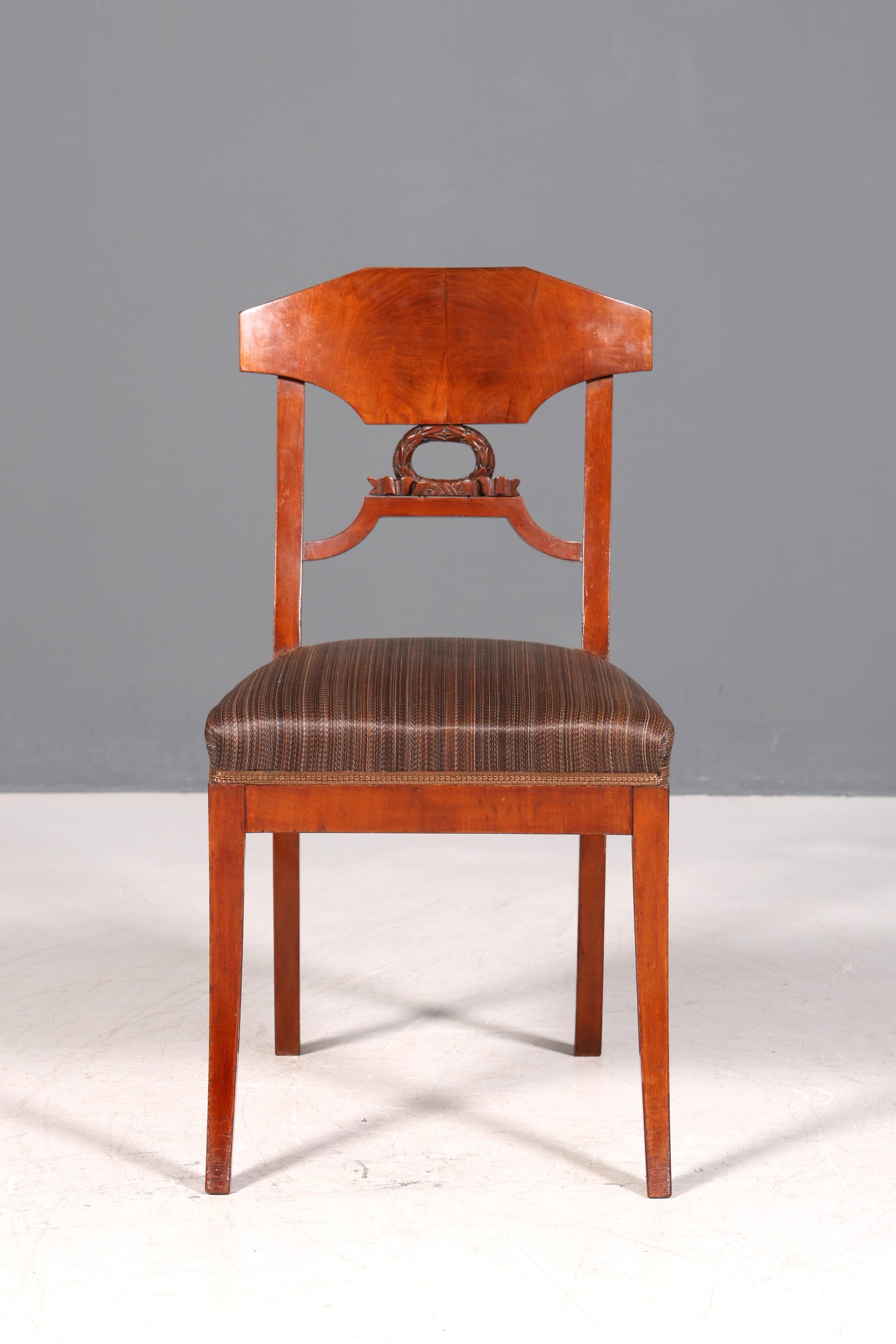 Chaise Biedermeier de rêve, chaise de cuisine ancienne, chaise secrétaire en bois véritable, chaise de salle à manger, 2 sur 2