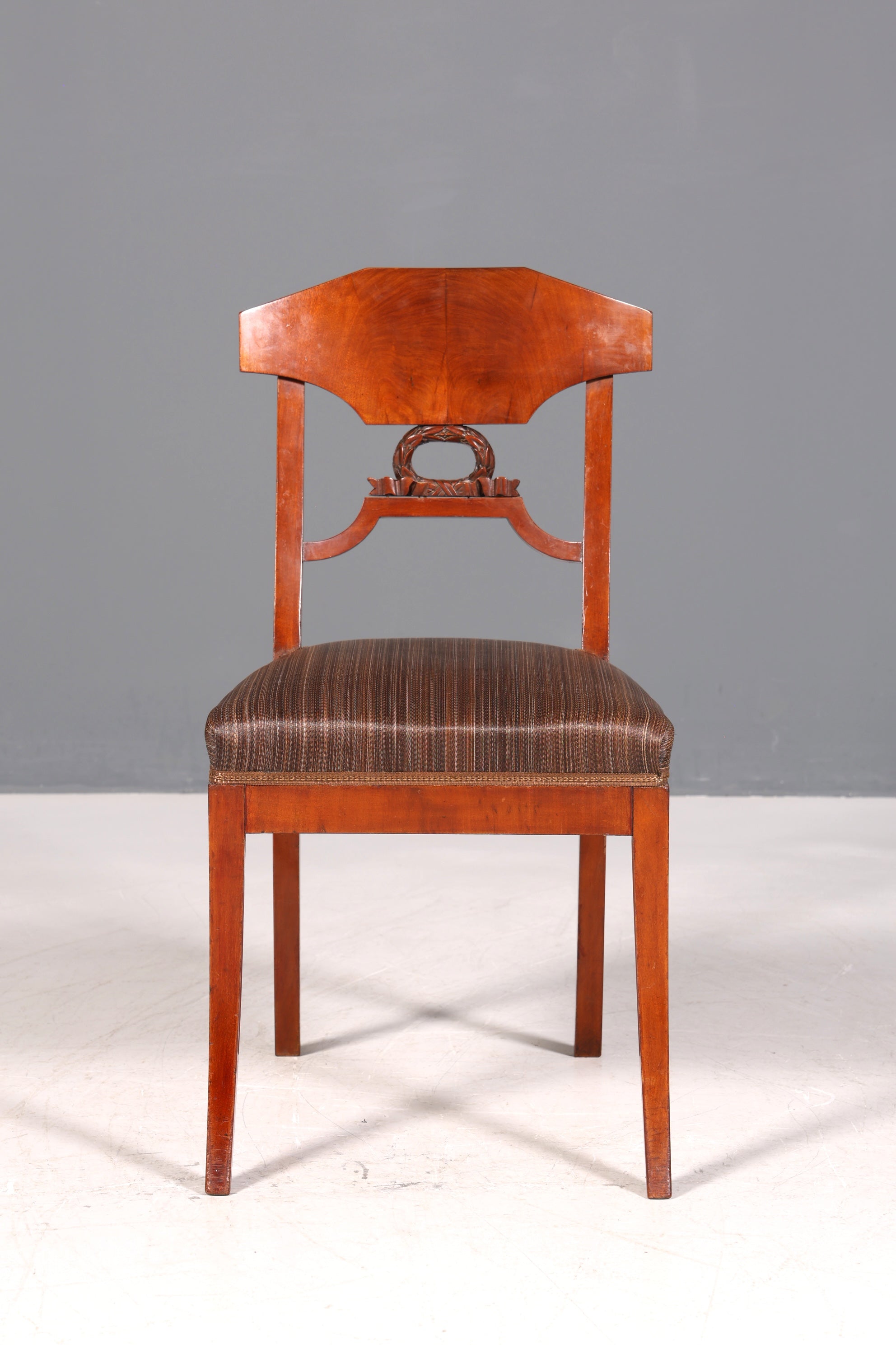 Chaise Biedermeier de rêve, chaise de cuisine ancienne, chaise secrétaire en bois véritable, chaise de salle à manger, 2 sur 2