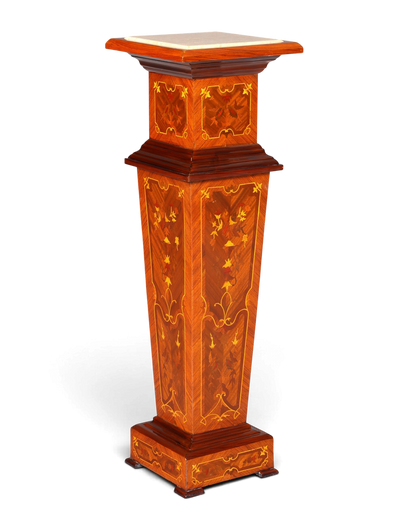 Traumhafte Barock Stil Säule Louis XV Blumensäule Naturstein Marmor Ablage Tisch