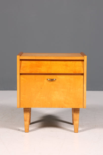 Commode vintage simple du milieu du siècle, meuble pliant, table de chevet de design danois, 1 sur 2
