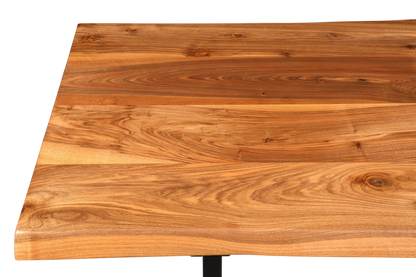 Wunderschöner Nussbaum Tisch 240cm-95cm Esszimmer Tisch Baumkanten Platte massiv Holz Küchentisch