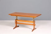 Wunderschöner Mid Century Couchtisch Teak Danish Retro Ablagetisch ausziehbarer höhenverstellbar Vintage Coffee Table 70er Jahre Wohnzimmertisch