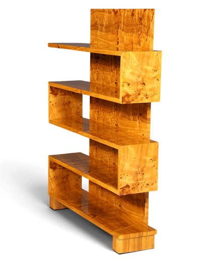 Traumhaftes Art Deco Stil Bücherregal Birke Luxus Möbel Kult Schrankregal Regal