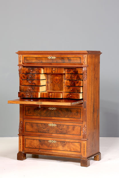 Wunderschöner Gründerzeit Sekretär Jugendstil Vertiko Antik Kommode um 1900