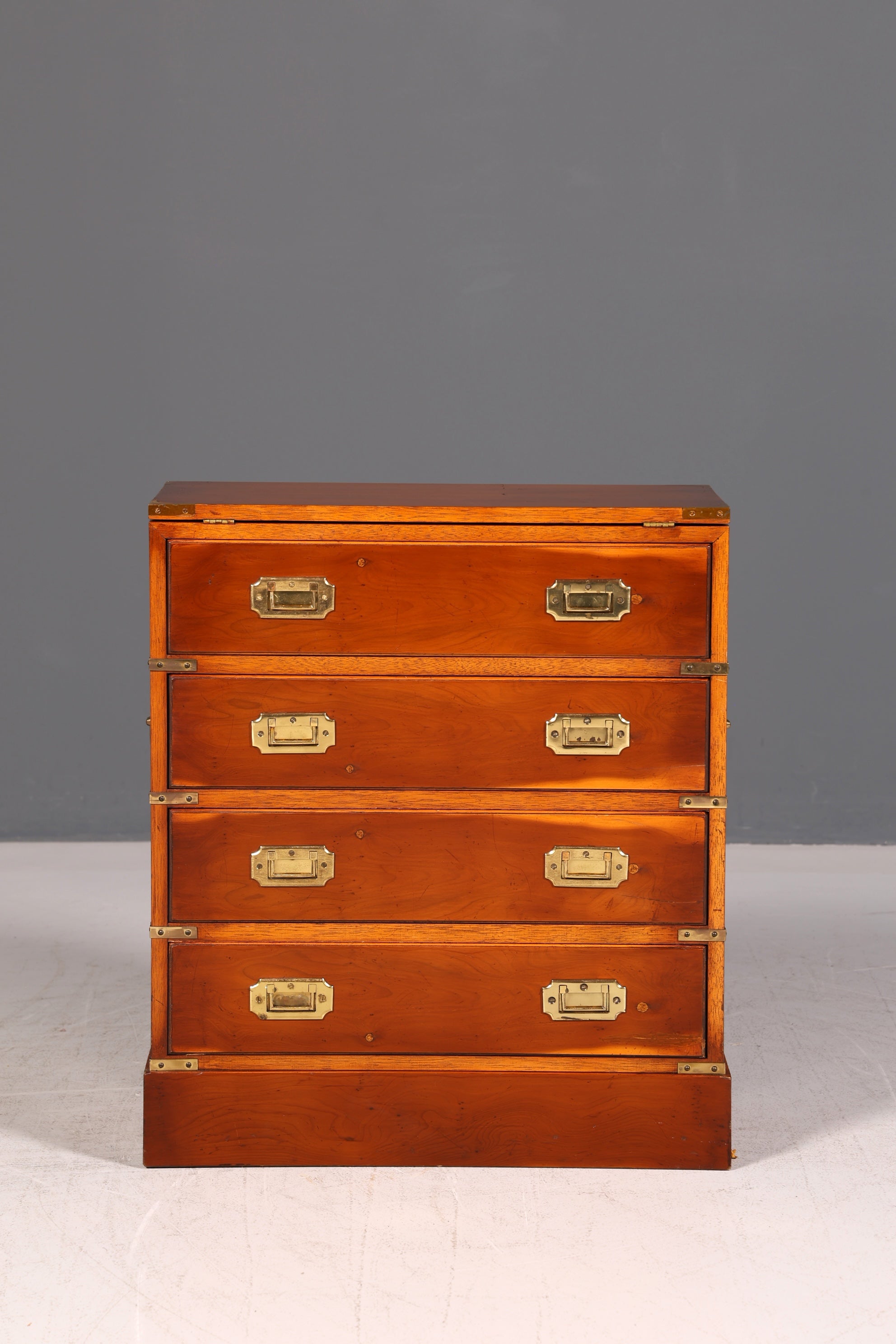 Traumhafte Maritime Kommode Englisch Military Chest Schiffskommode Antik Schrank Beistellschrank Kolonialstil