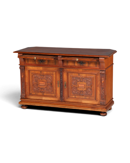 Wunderschöner Gründerzeit Sideboard Antik Nussbaum Schrank Kommode um 1890