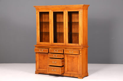 Traumhafte Original Selva XXL Vitrine Antik Stil Massivholz Villa Borghese Schrank Bibliothek