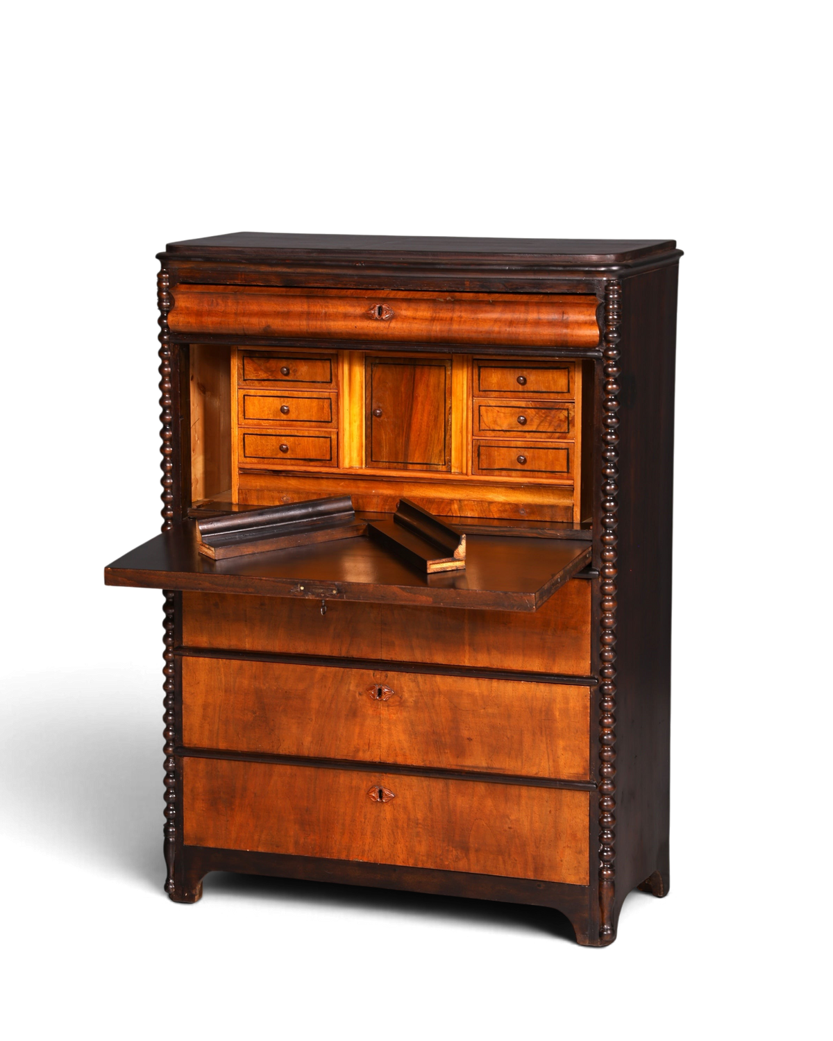 Traumhafter Louis Philippe Sekretär Vertiko Biedermeier Kommode Schubladenkommode
