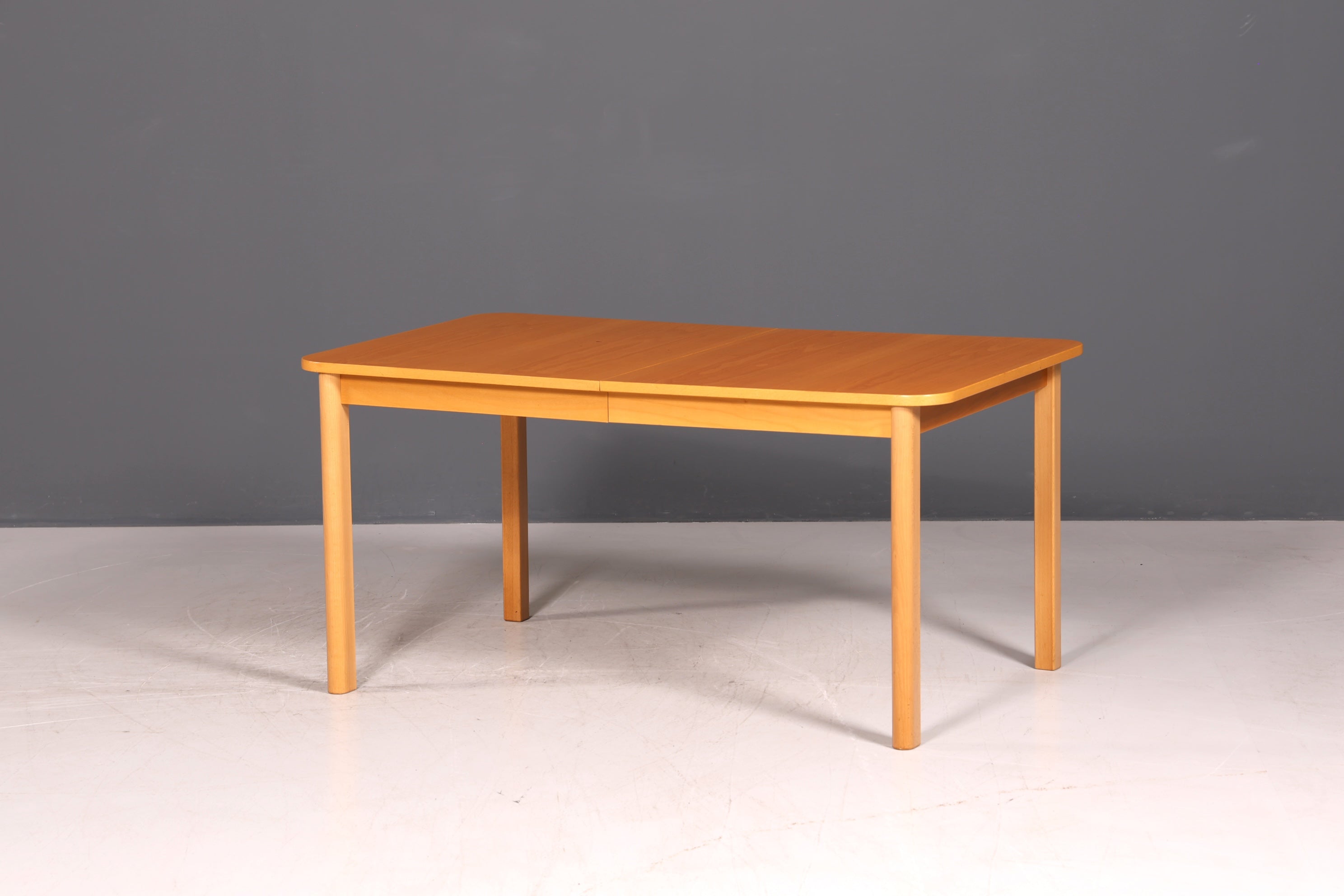 Schlichter Mid Century Esstisch ausziehbarer Vintage Tisch Retro Küchentisch