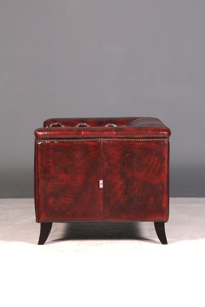 G137 Finish Stilvoller Original Chesterfield Sessel Englischer Armlehnsessel Englisch Herrensessel