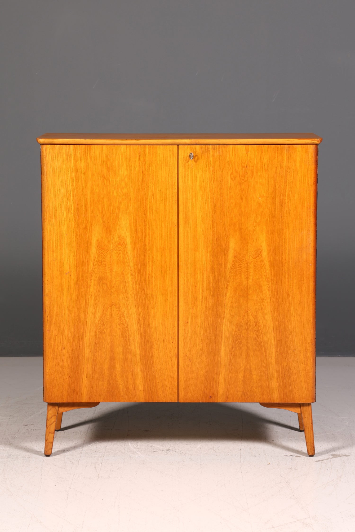 Wunderschöner Mid Century Schrank 60er Jahre Vertiko Highboard Wäscheschrank Aktenschrank Kommode Echt Holz Vintage