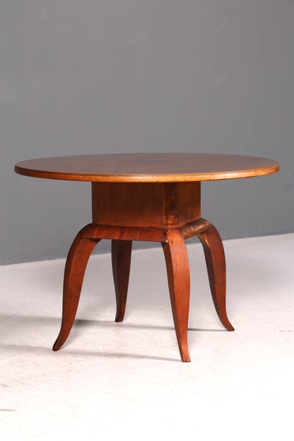 Traumhafter Original Art Deco Tisch Couchtisch Ablagetisch Rund Beistelltisch Antik um 1930