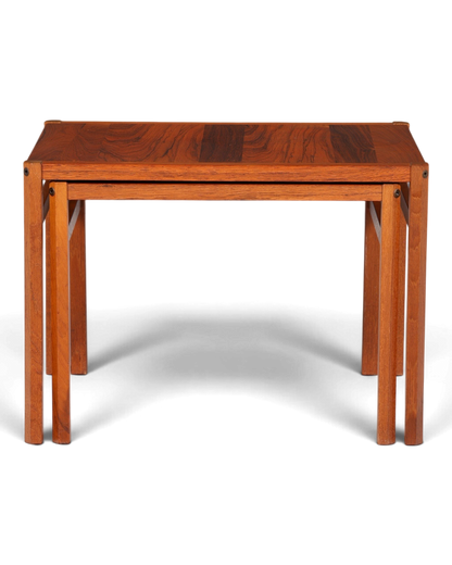 Hauptstadt Möblerei Mid-Century Satztische aus massivem Palisanderholz im Vintage-Design