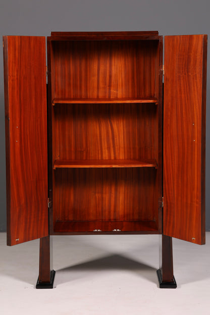 Magnifique meuble Art déco design, buffet haut, commode, vertiko, armoire à linge ou armoire d’entrée Sun