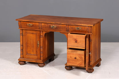 Traumhafter Gründerzeit Schreibtisch Jugendstil Bürotisch echt Holz Antik Office Desk