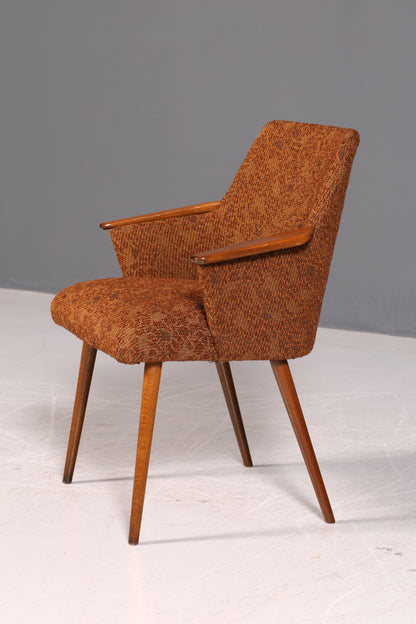 Wunderschöner Mid Century Stuhl Retro Armlehnstuhl Cocktailstuhl Küchenstuhl Sekretär Stuhl 3 von 4
