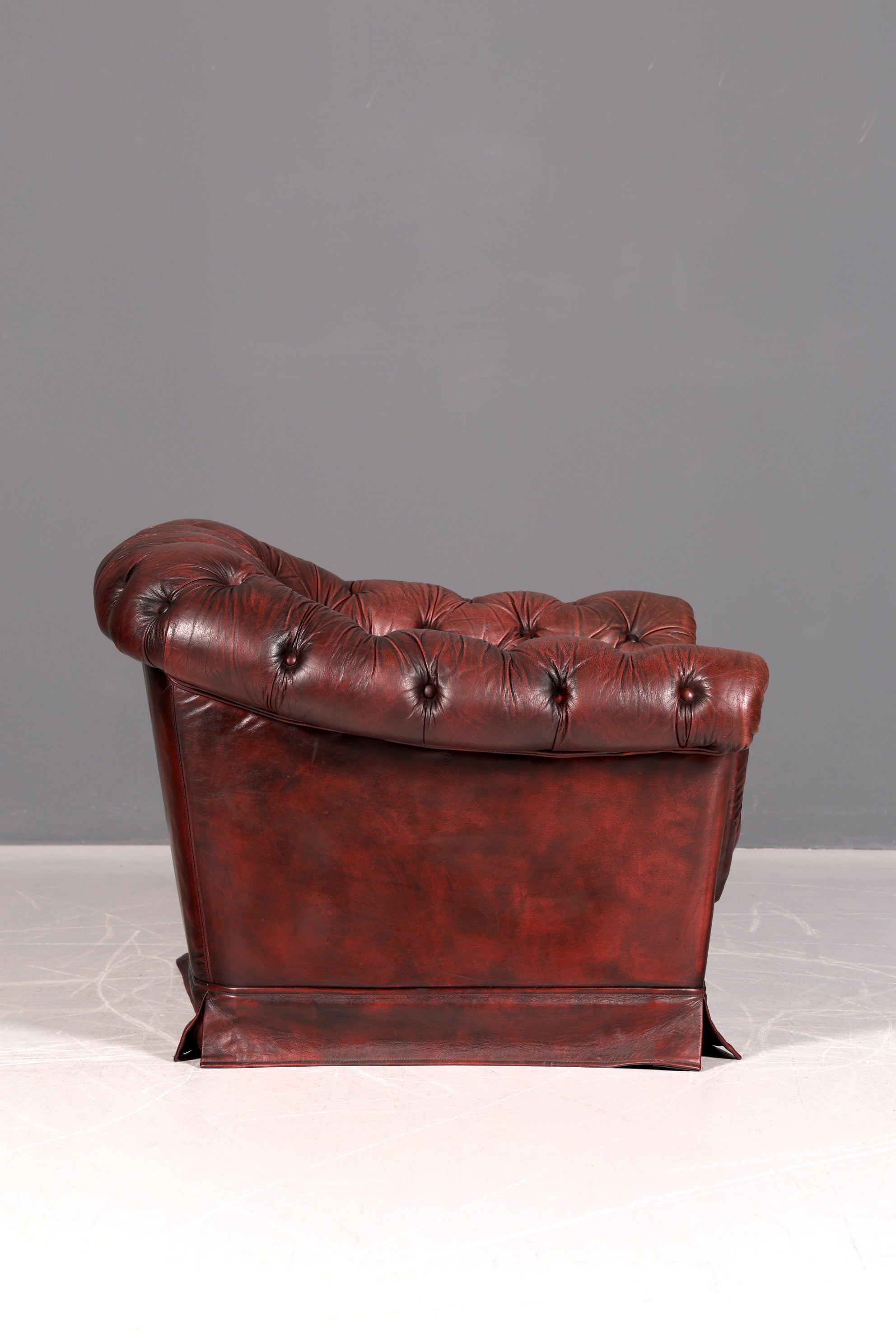 Stilvoller Original Chesterfield Sessel Englischer Armlehnsessel Englisch Herrensessel Antik Leder