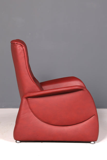 Edler Himolla Relaxsessel Ledersessel Echt Leder Rostrot Sessel Fernsehsessel Loungesessel Vintage