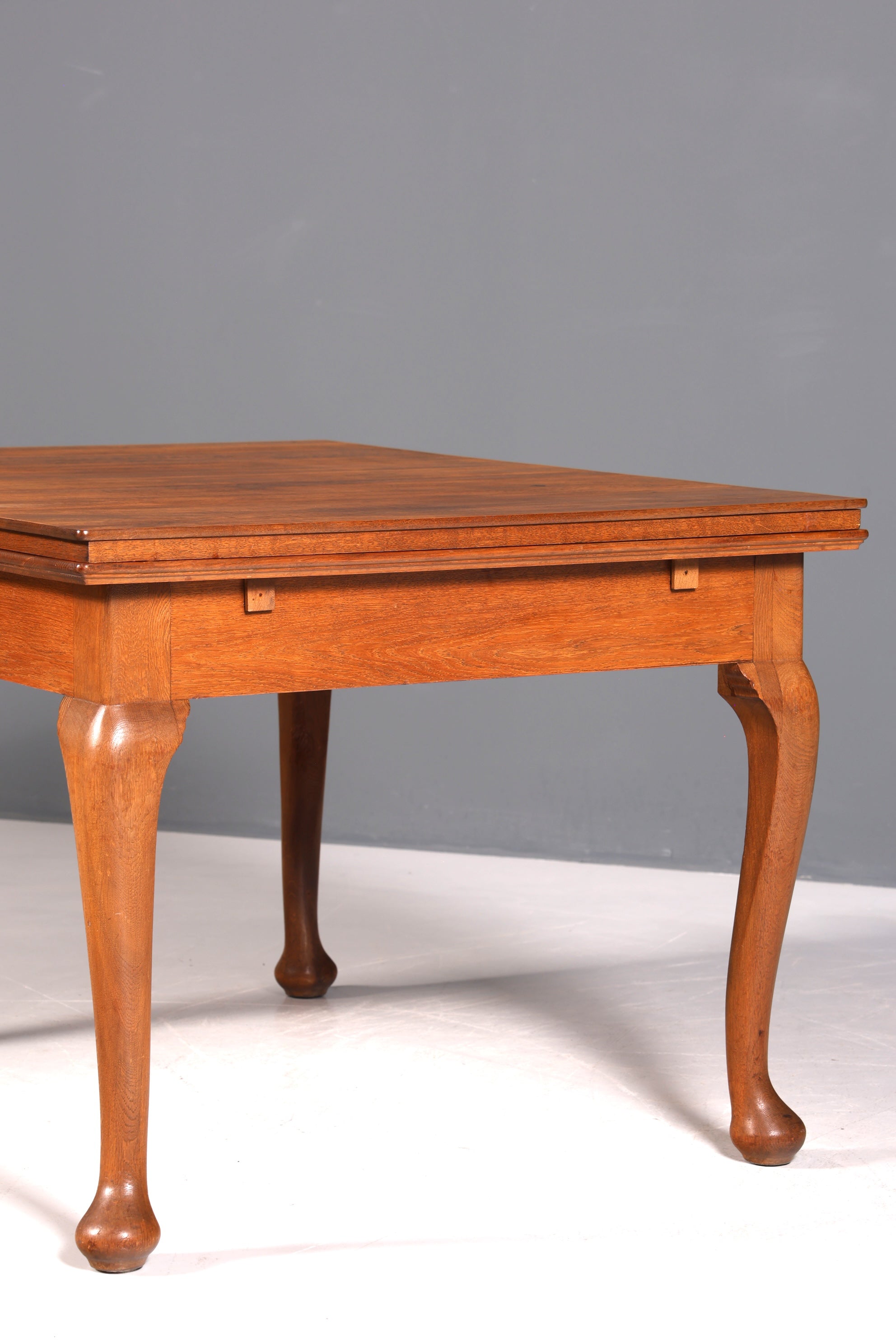 Magnifique table de salle à manger Art Nouveau vers 1910, extensible, en bois massif, table de cuisine ancienne de style Chippendale