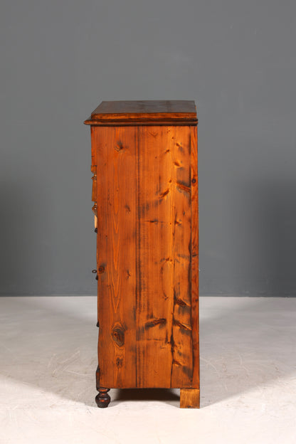 F952 Finish cm Wunderschöne Gründerzeit Kommode Jugendstil Vertiko Schubladenkommode Antik Wäschekommode