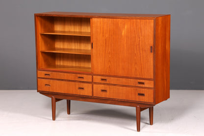 Edles Mid Century Sideboard Vintage Schrank Retro Highboard Danish Design Teak Holz Kommode Designer