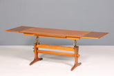 Wunderschöner Mid Century Couchtisch Teak Danish Retro Ablagetisch ausziehbarer höhenverstellbar Vintage Coffee Table 70er Jahre Wohnzimmertisch