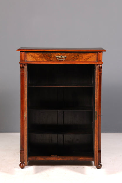 Stilvoller Gründerzeit Schrank Antik Vertiko Jugendstil Kommode Dielenschrank Massivholz