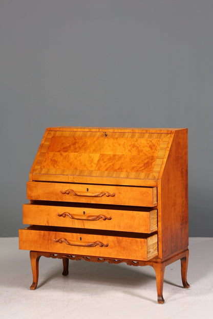Edler Sekretär um 1930 Büro Kommode echt Holz Sekretär Schreibtisch Kommode