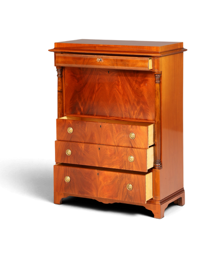 Wunderschöner Original Biedermeier Sekretär um 1860 Englisch Kommode Antik Bürokommode