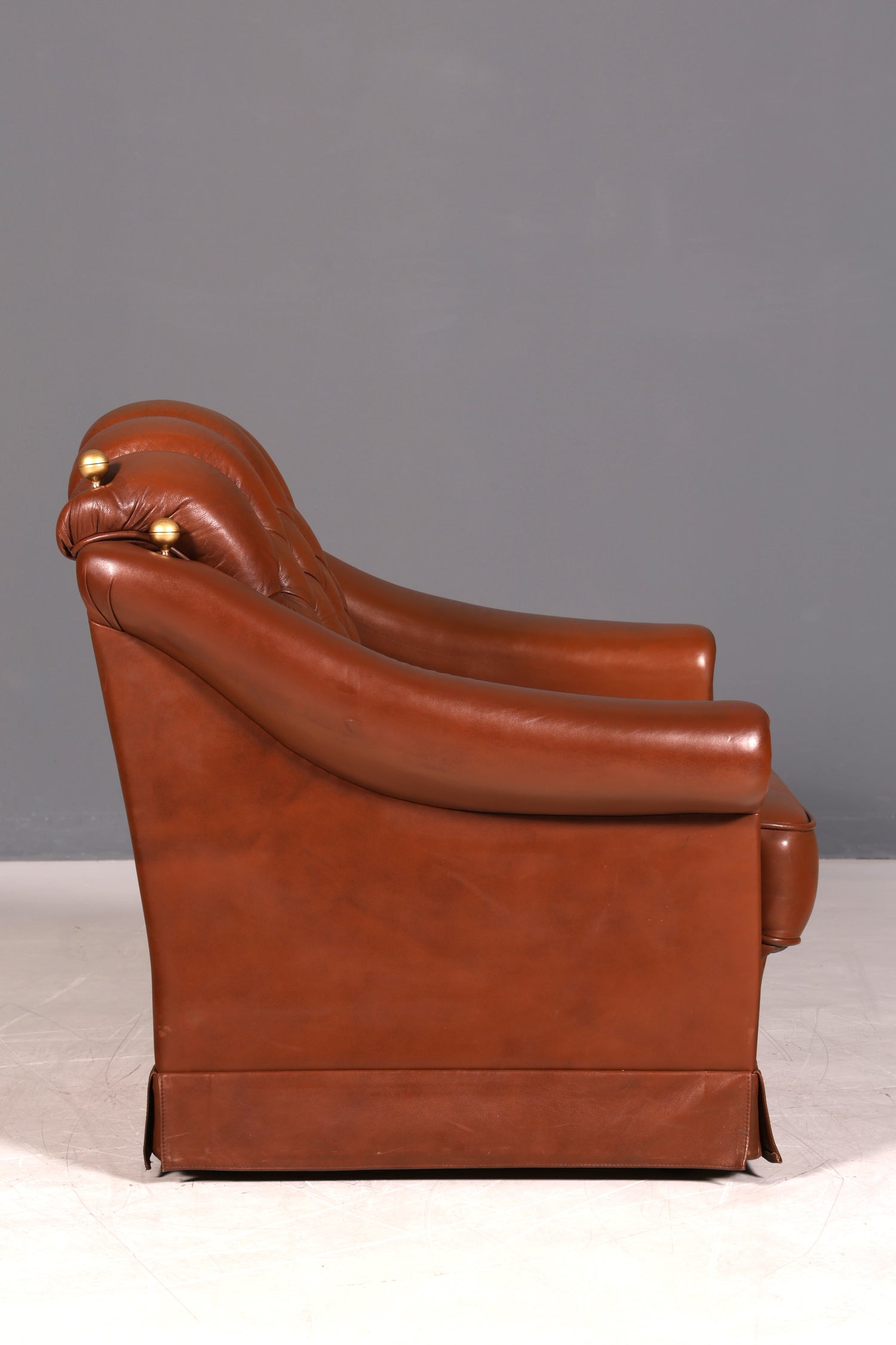 Stilvoller Original Chesterfield Sessel Englischer Armlehnsessel Englisch Herrensessel 2 von 2
