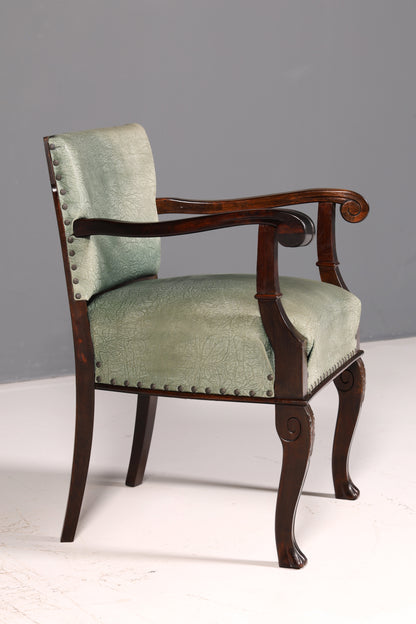 Magnifique fauteuil néo-Renaissance de l’époque Gründerzeit, fauteuil à accoudoirs pour bureau, antique, vers 1910