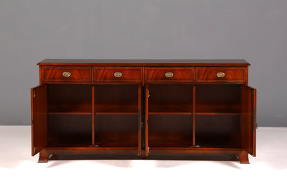 G096 Finish cm HELDENSE Wunderschönes Englisches Sideboard Mahagoni Schrank Antik 60s Buffetschrank Kommode