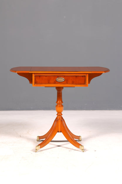 Traumhafter Original Heldense Beistelltisch Eibe Holz Klapptisch Ablagetisch Kommode Telefontisch