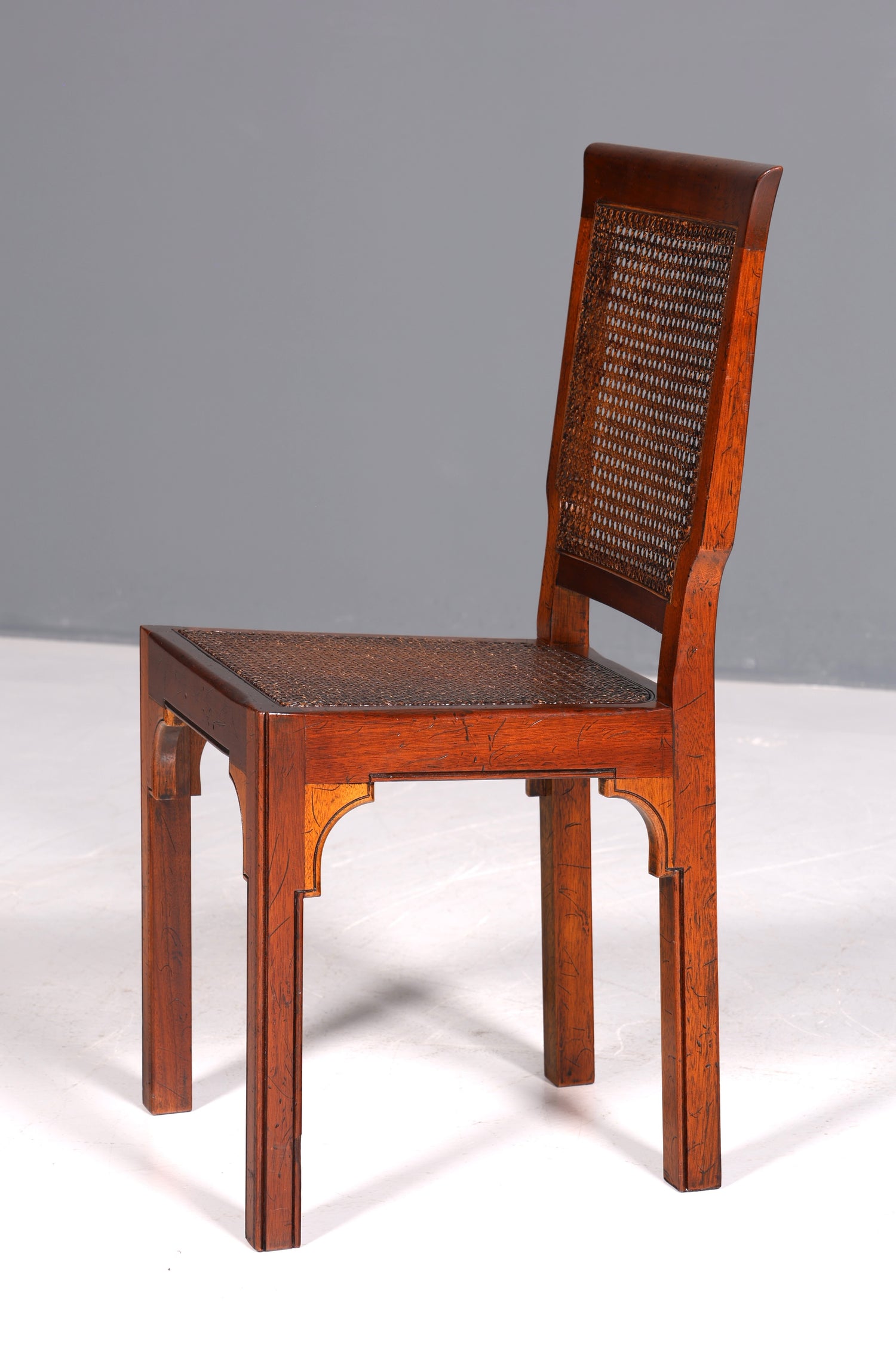 Wunderschöner Antik Stuhl Korbgeflecht Schreibtisch Stuhl Wiener Geflecht Sekretär Stuhl Gründerzeit Küchenstuhl