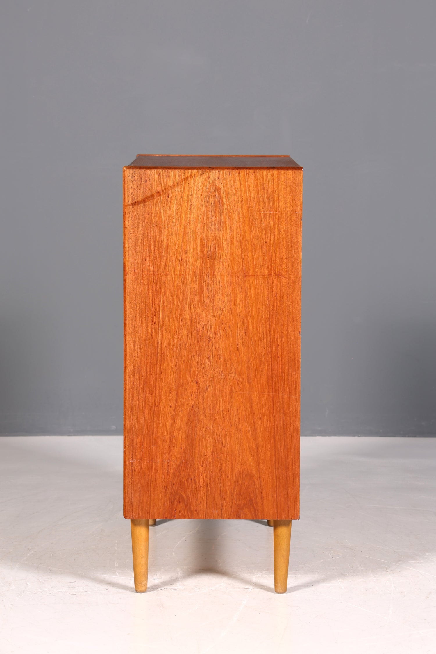 Magnifique commode vintage en teck du milieu du siècle, meuble de design danois, commode