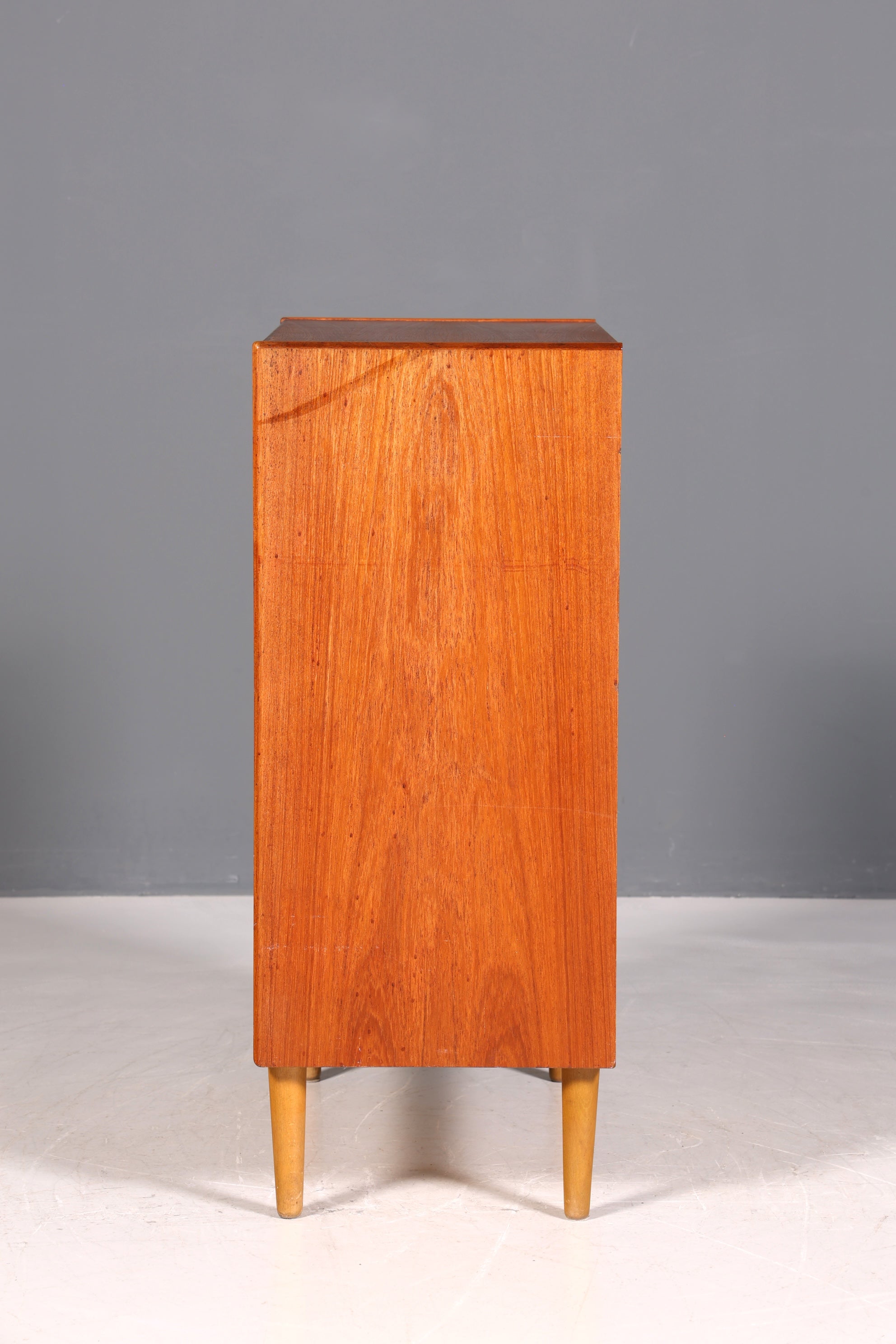 Magnifique commode vintage en teck du milieu du siècle, meuble de design danois, commode