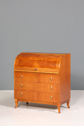 Traumhafter Mid Century Rollladen Sekretär echt Holz Büro Schrank Retro Schreibkommode