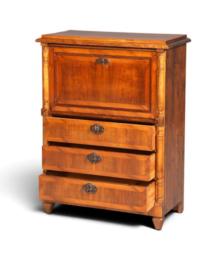 Stilvoller Gründerzeit Sekretär Vertiko Highboard Louis Philippe Kommode Sekretär Schrank um 1880