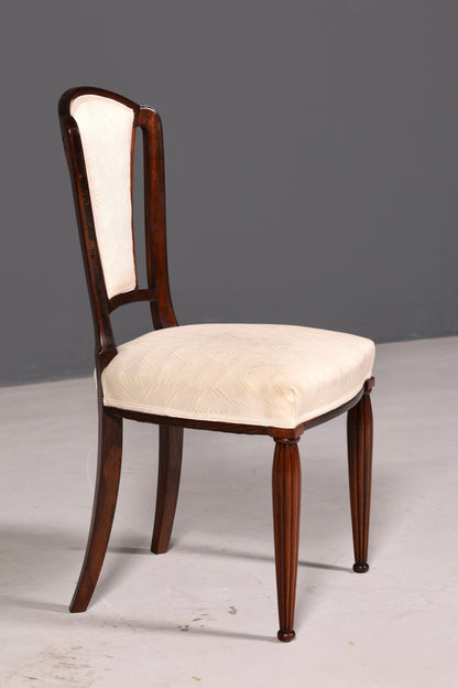 Élégante chaise Art déco vintage Chaise de salle à manger Chaise de secrétaire Chaise rembourrée Chaise à accoudoirs Chaise de cuisine 1 sur 2