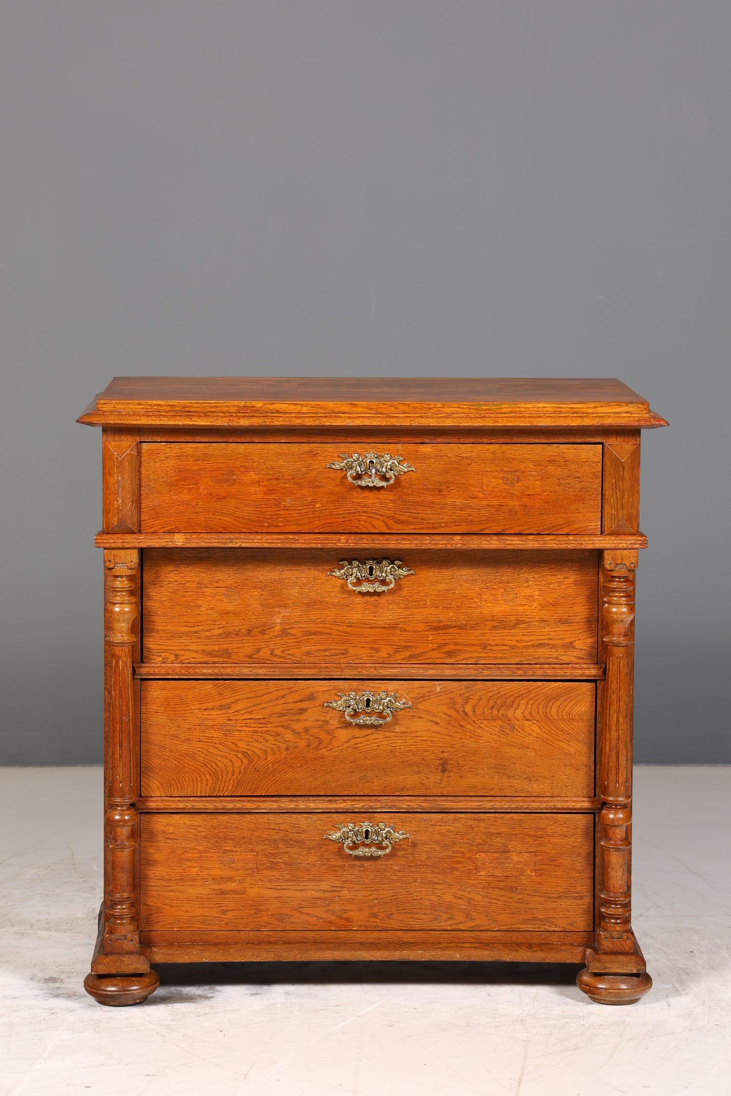 Wunderschöne Gründerzeit Kommode Louis Philippe echt Holz Eiche Schubladen Kommode Sideboard um 1880