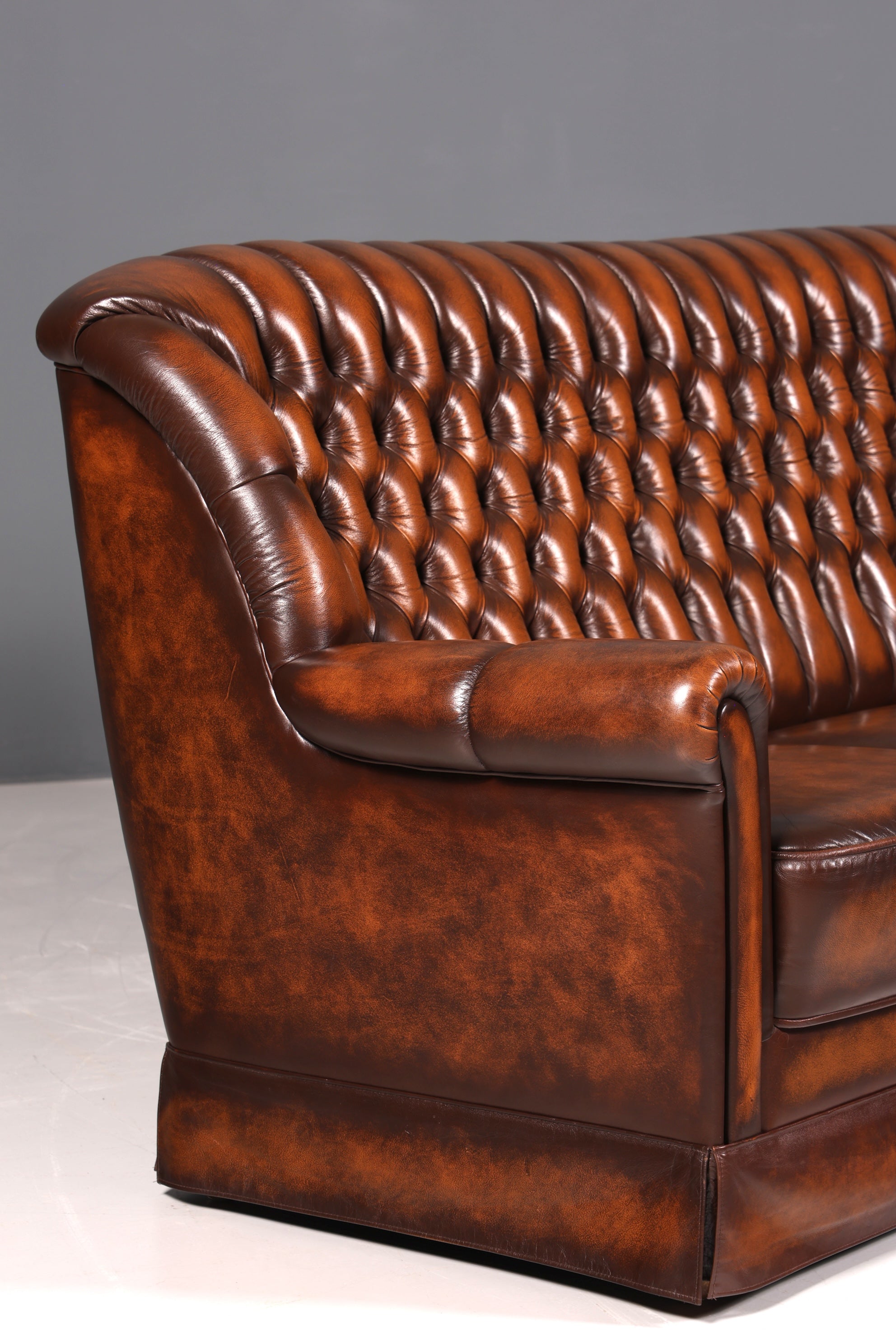 Wunderschönes Original Chesterfield Sofa 3- Sitzer echt Leder Couch Englisch