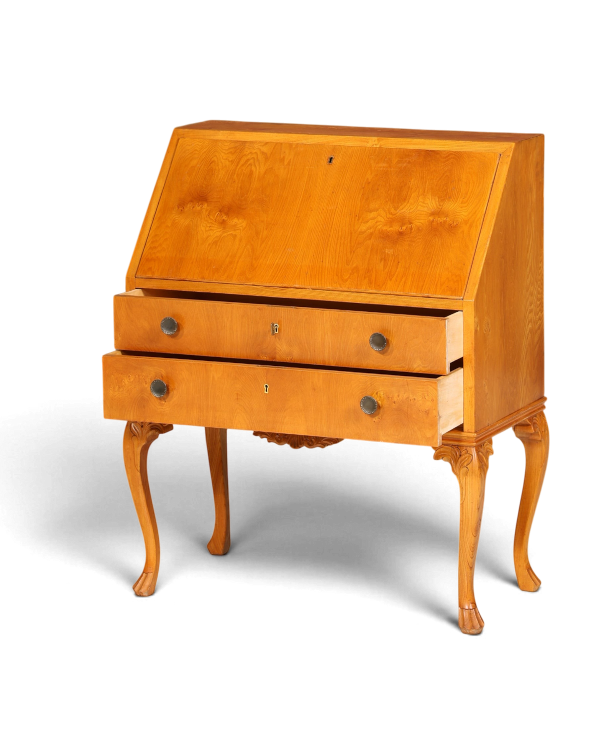 Wunderschöner Sekretär Chippendale Stil Antik um 1940 Büro Kommode Schreibkommode