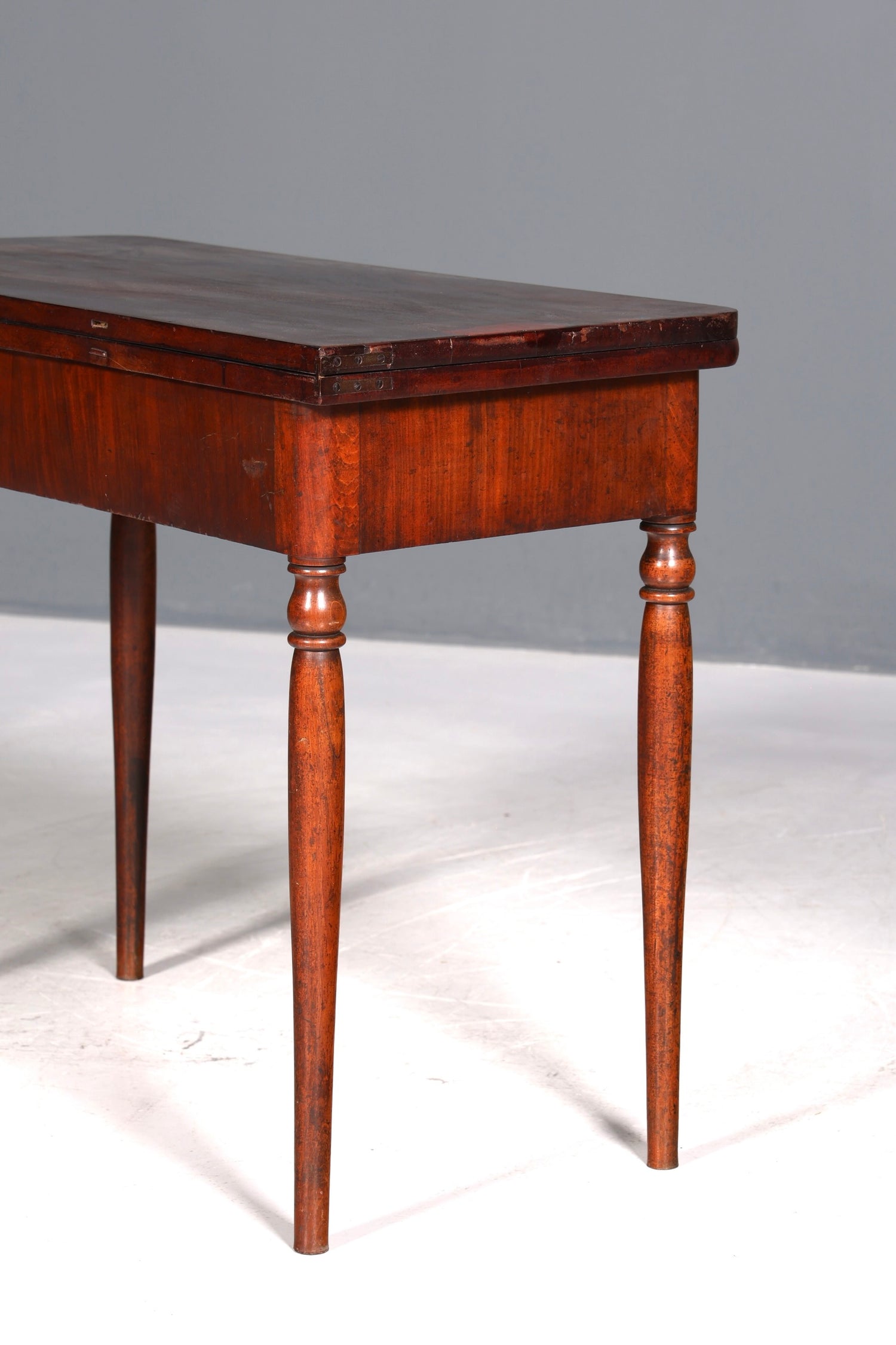 Table Louis-Philippe de rêve, console pliante, bureau anglais, antiquité en bois véritable, table de jeu, table de cuisine, table à manger