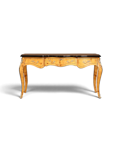 Eleganter Schreibtisch im Biedermeier Stil Bürotisch Birke Office Desk