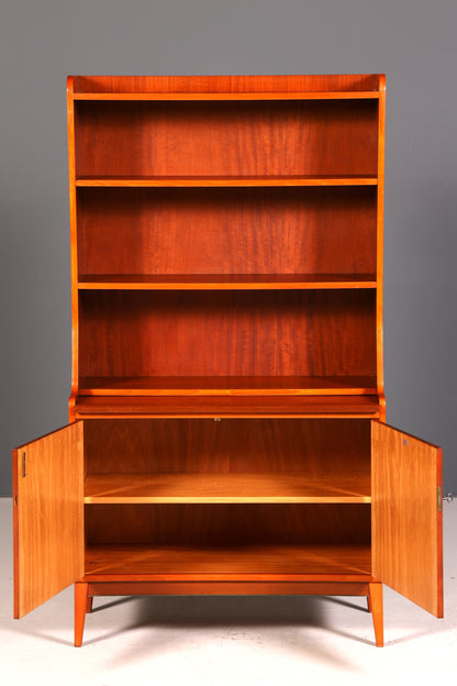 Wunderschöner Mid Century Schrank Bücherregal Vintage Sekretär Highboard Holz Regal