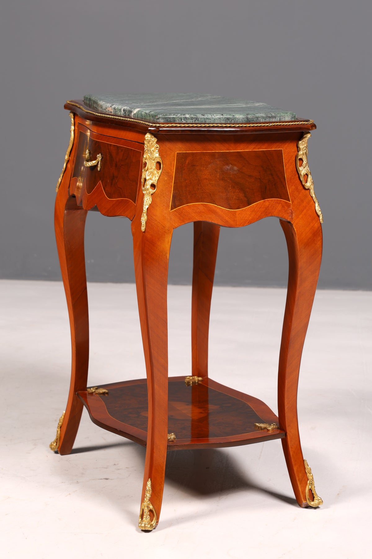 Traumhafter Louis XV Beistelltisch Barock Stil Ablagetisch Marmor Kommode Telefontisch