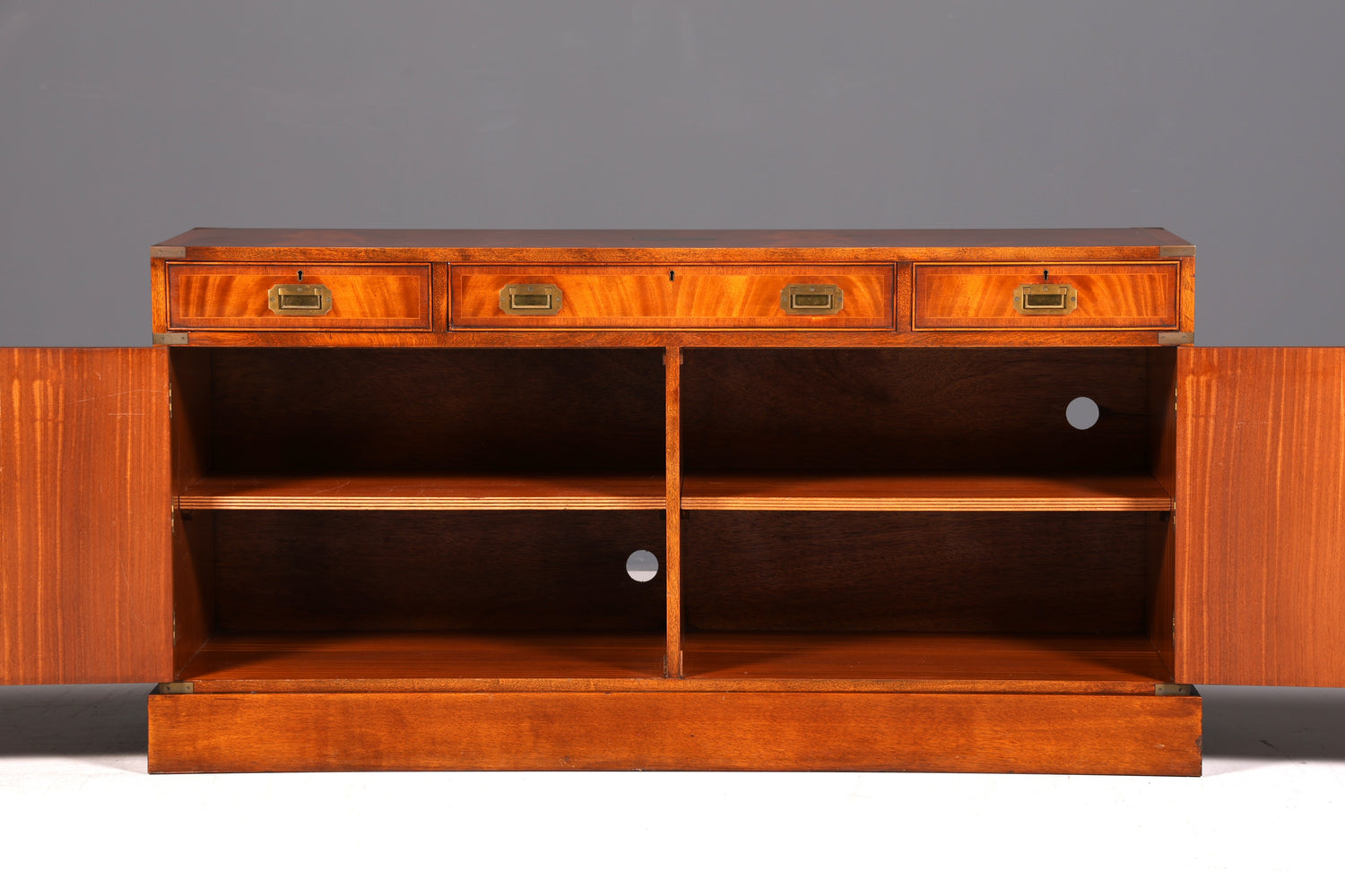 Traumhaftes Maritim Sideboard Englische Schiffs Kommode Englisch Antik Schrank Military Chest